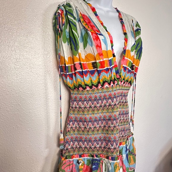 NWT FARM Rio Women's Large Colorful Forest Mini Dress - Picture 4 of 9